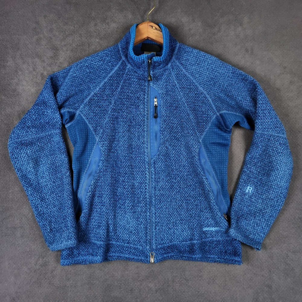 Vintage Patagonia‎ R2 Jacket Womens Medium Ridge Blue Full Zip Regulator Fleece